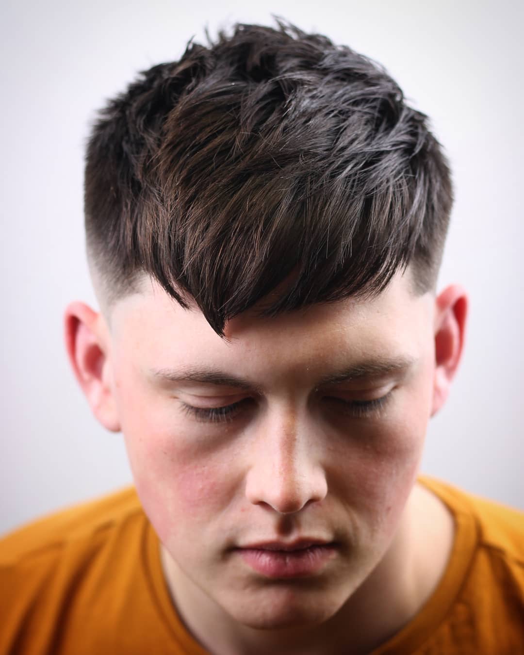 New mens hairstyles textured fringe haircut