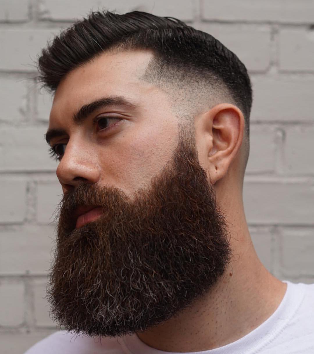 Long Rounded Full Beard Styles