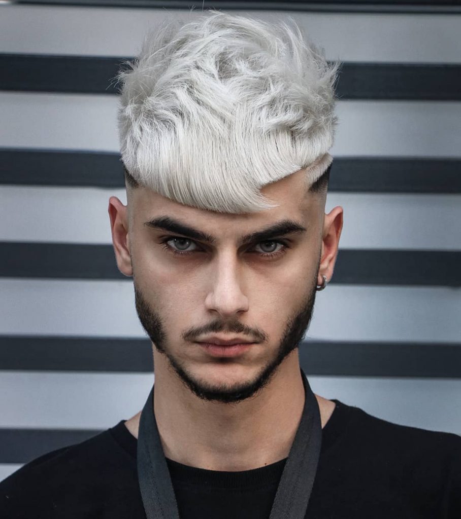 Mens white hair cuts trends and tips to wear them with style