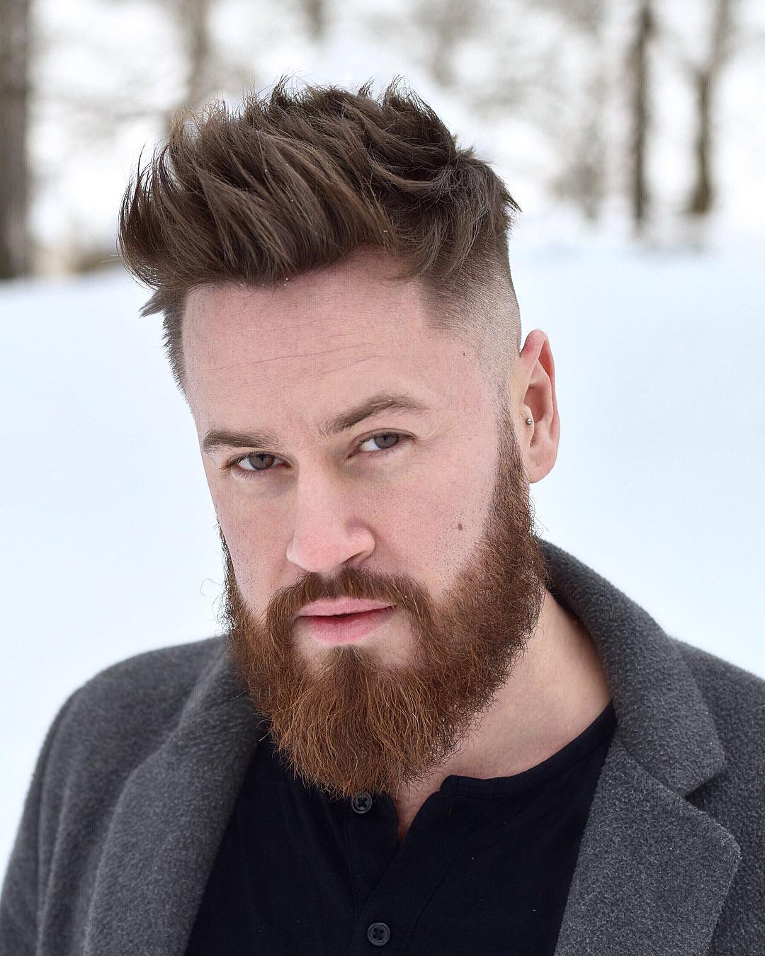 Men's Haircuts With Beards 2024 Trends