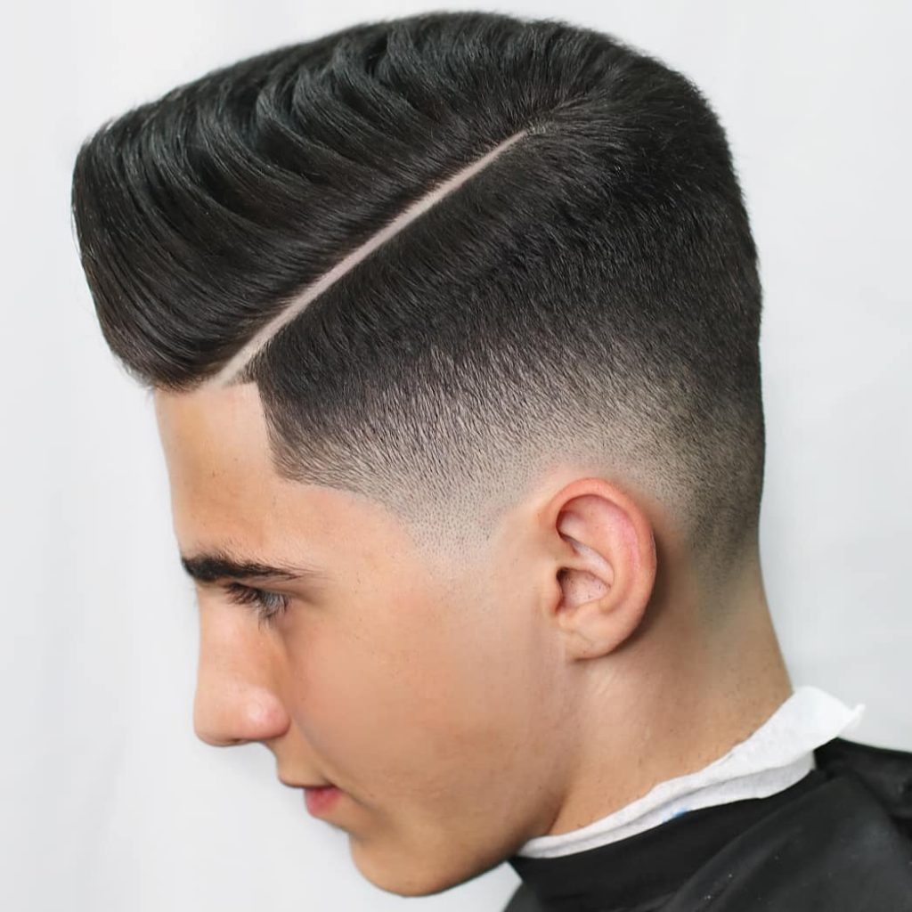 40 Hard Part Haircuts For Men  Sharp Straight Line Style