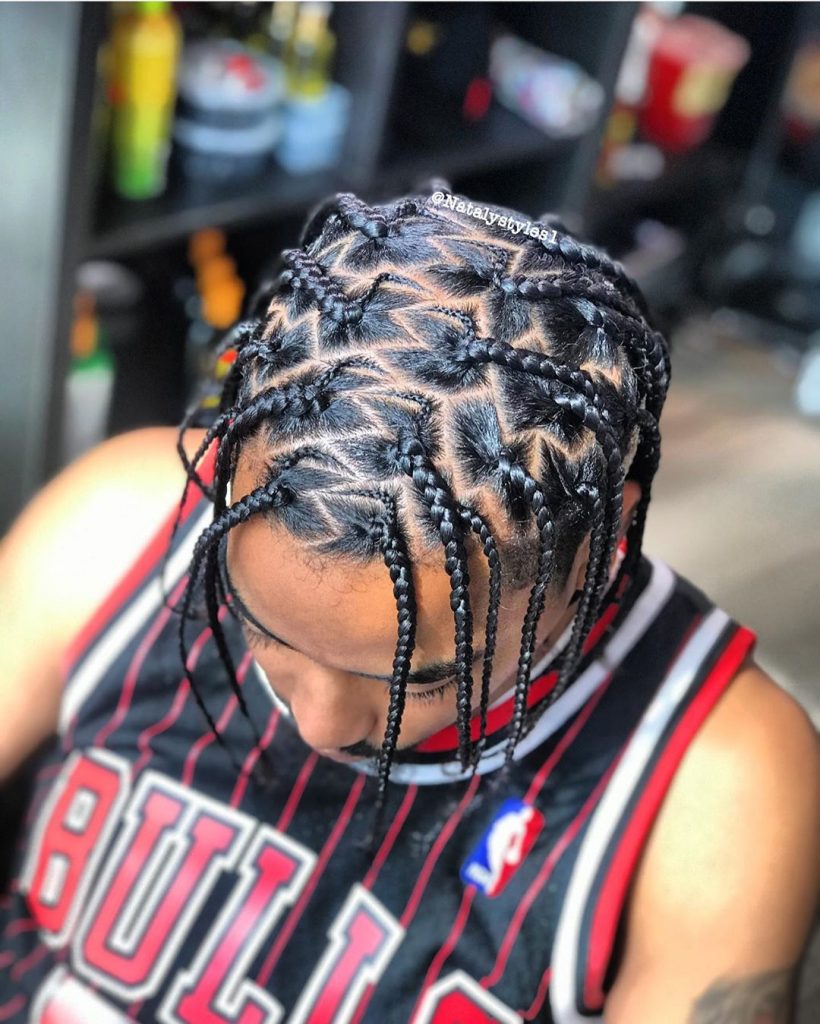 trenzas zig zag