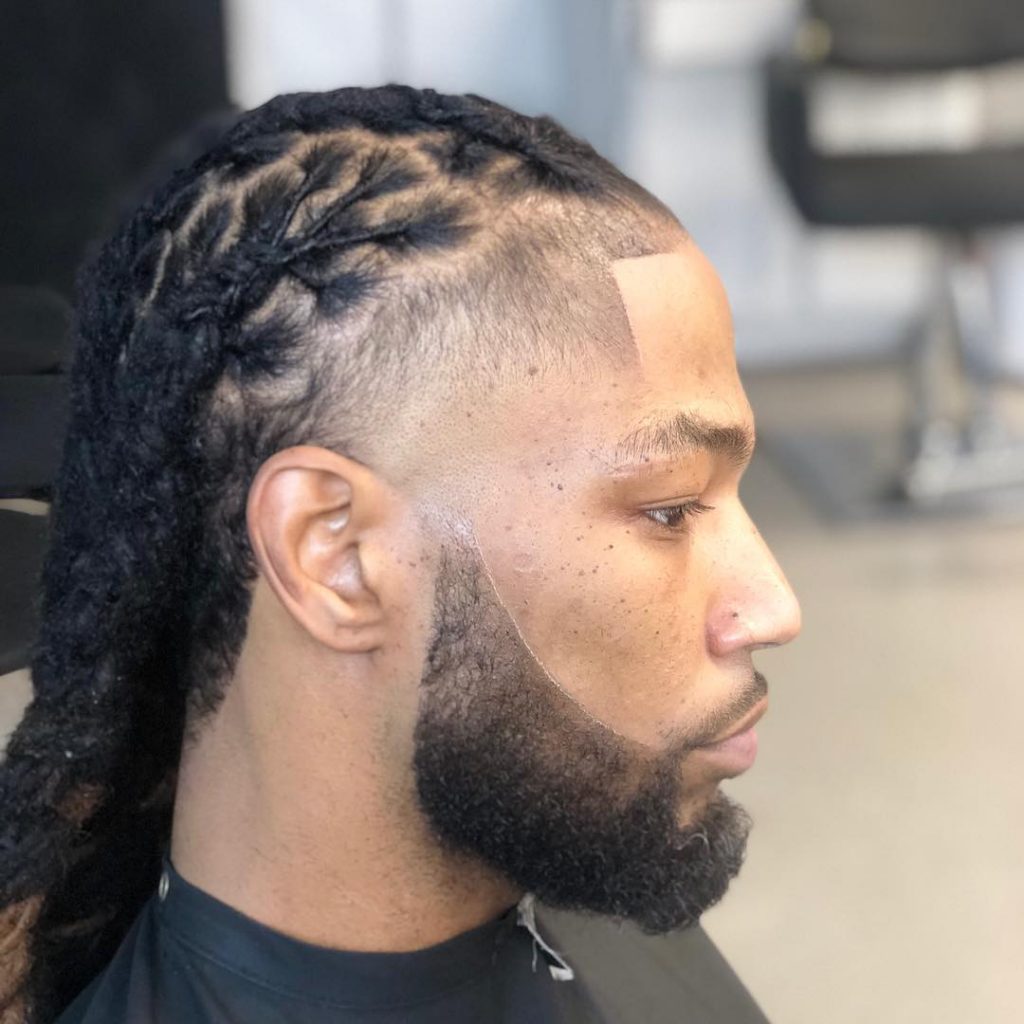 microdreads trançadas para homens