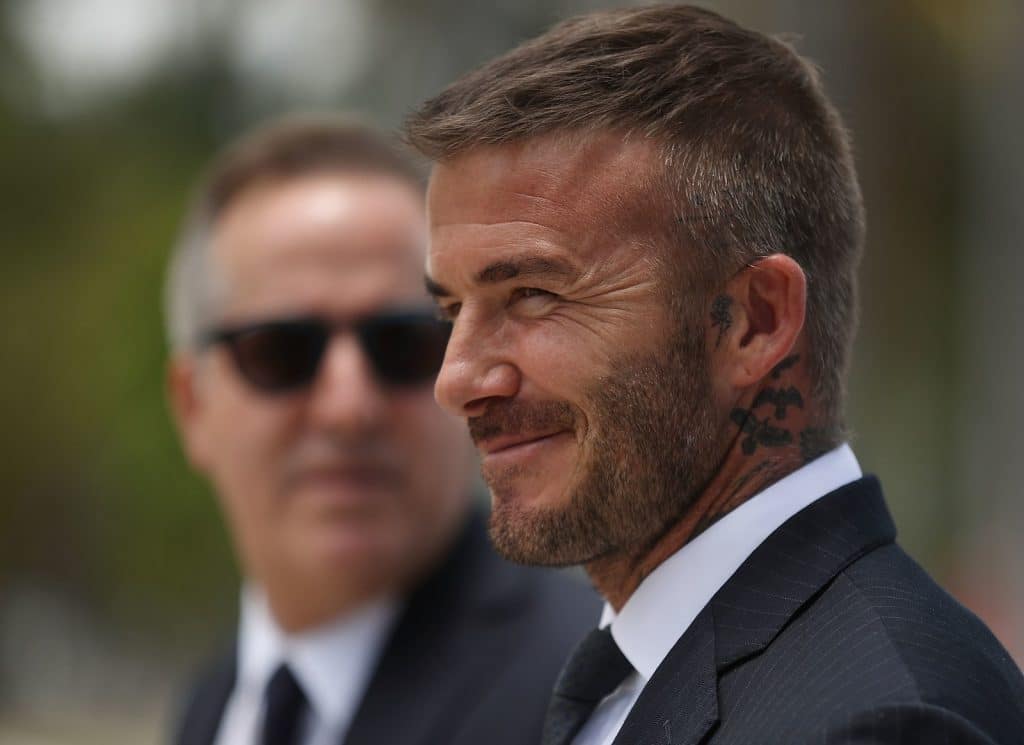 celebrity crew cut David Beckham