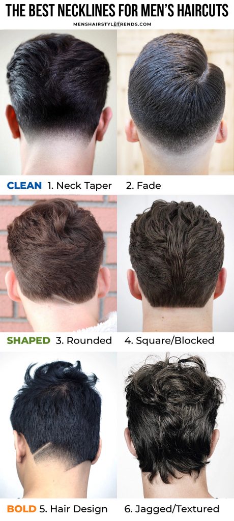 the best necklines for men's haircuts