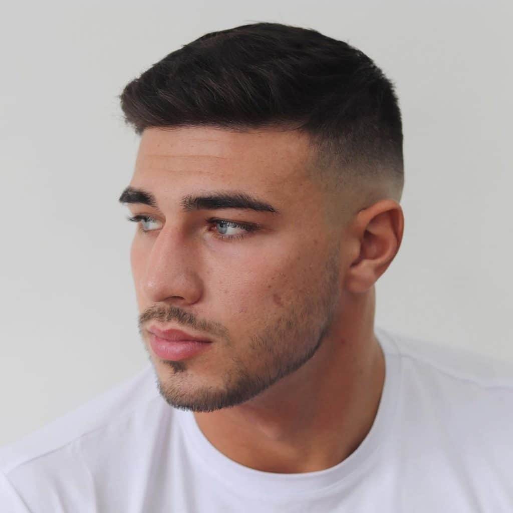 Image of Crew Cut haircut for oval face