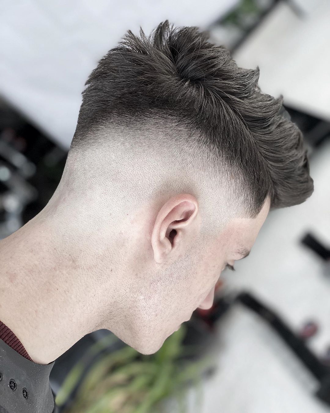 Low Blur Bald spot-26 Stylish Drop Fade Haircut Ideas – Sharp & Unique Style