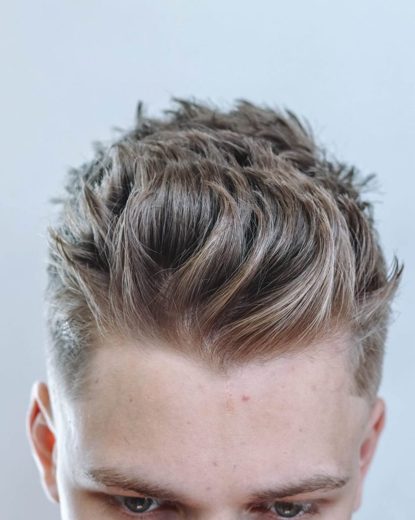 cortes de pelo corto con textura para hombres