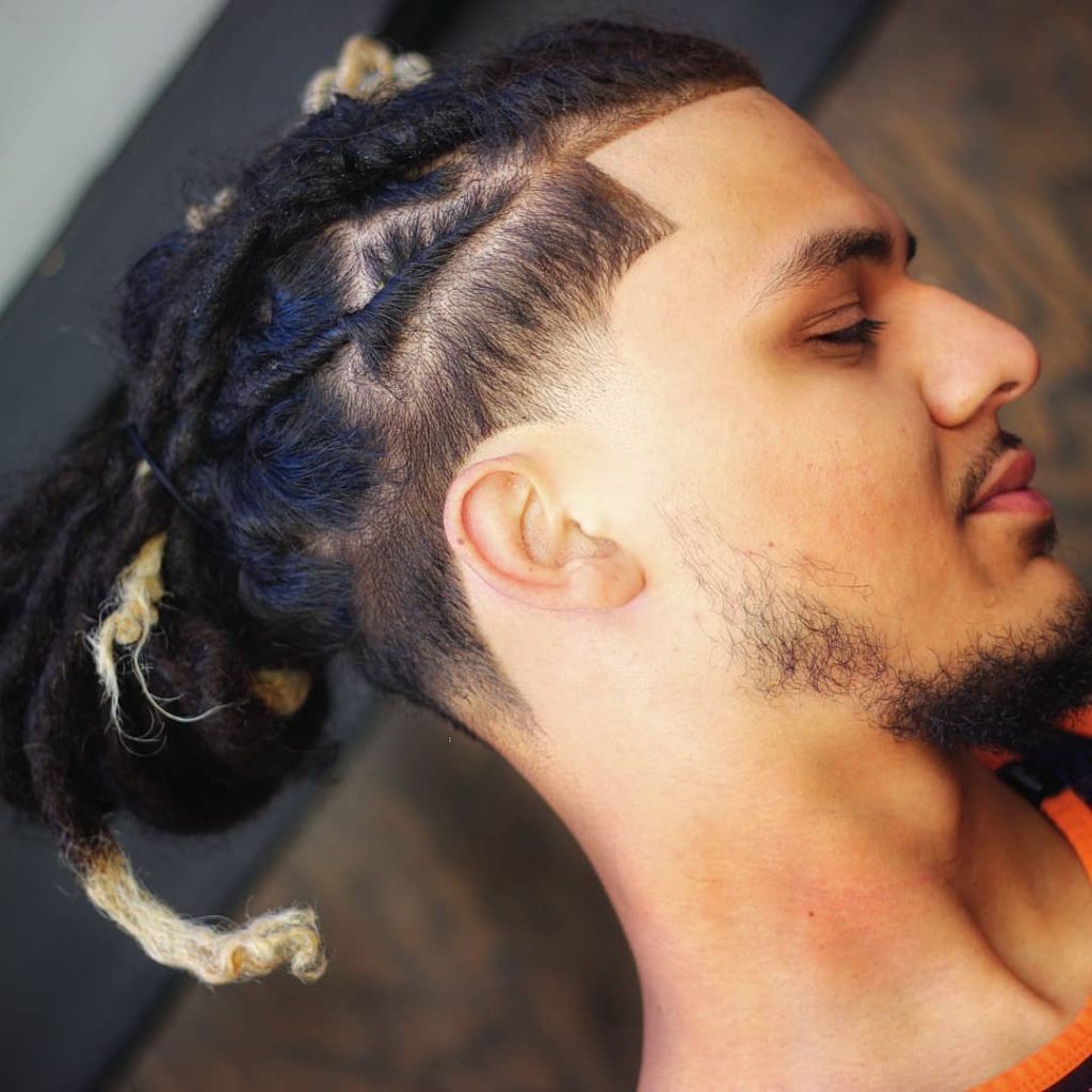 Taper fade with dreads