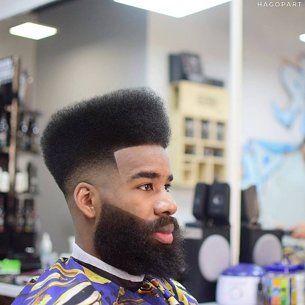 High Top Fade With Beard