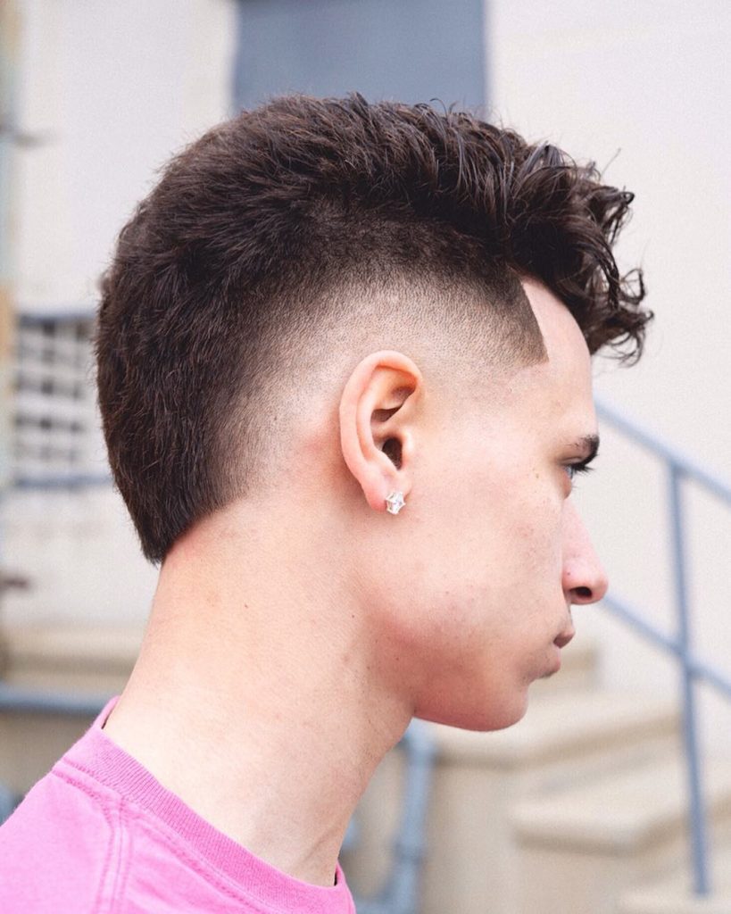 burst fade mohawk corte de pelo