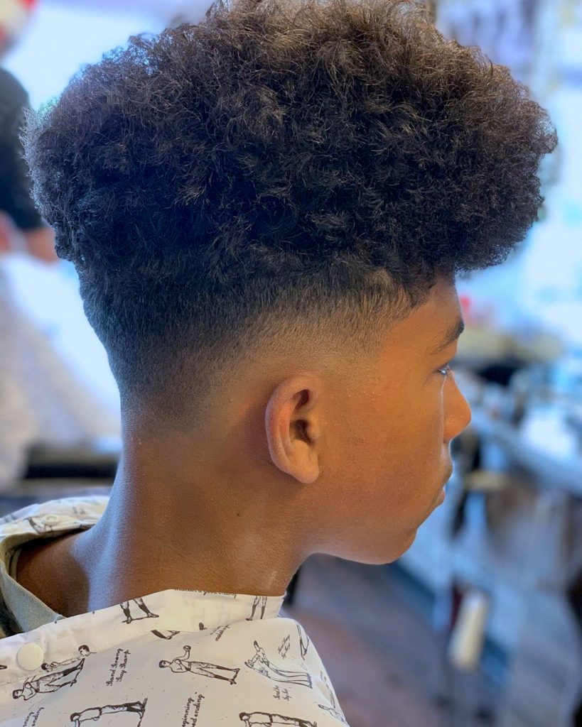 High Top Fade + Afro