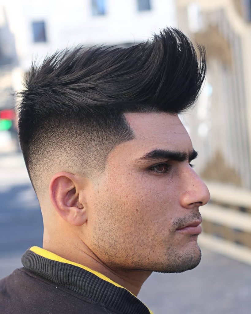 Drop Fade + Undercut + Tuft