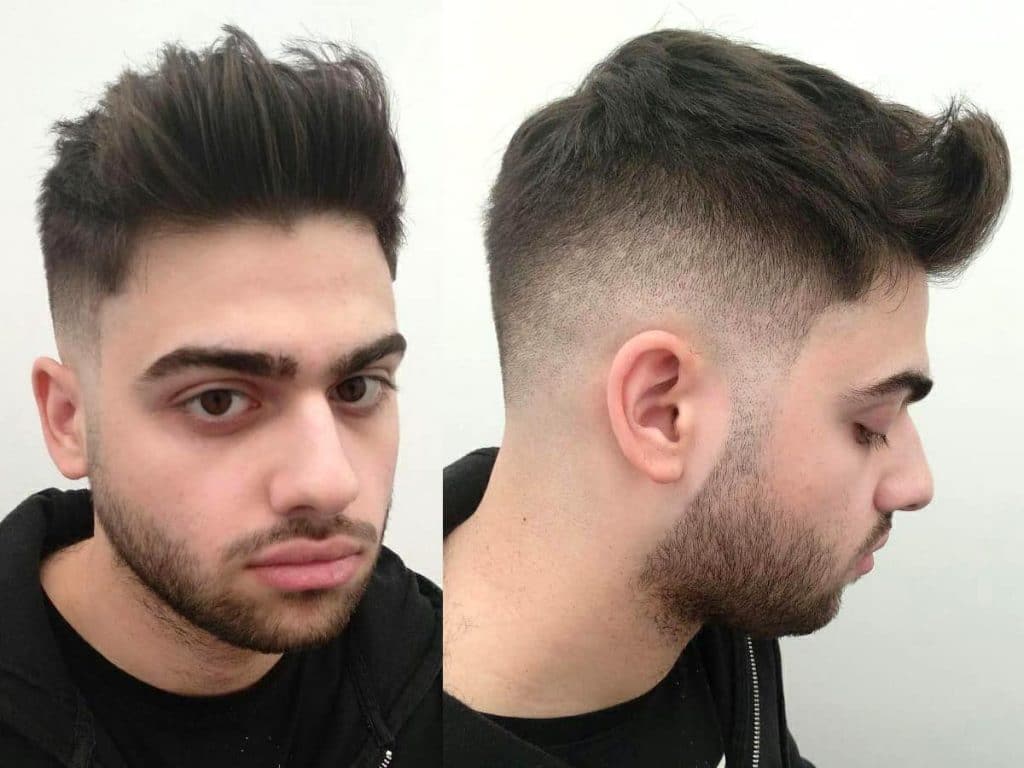 cómo peinar un quiff