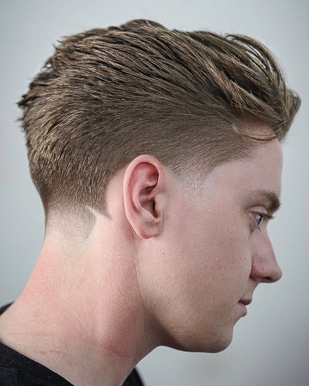 Low taper fade haircut for men