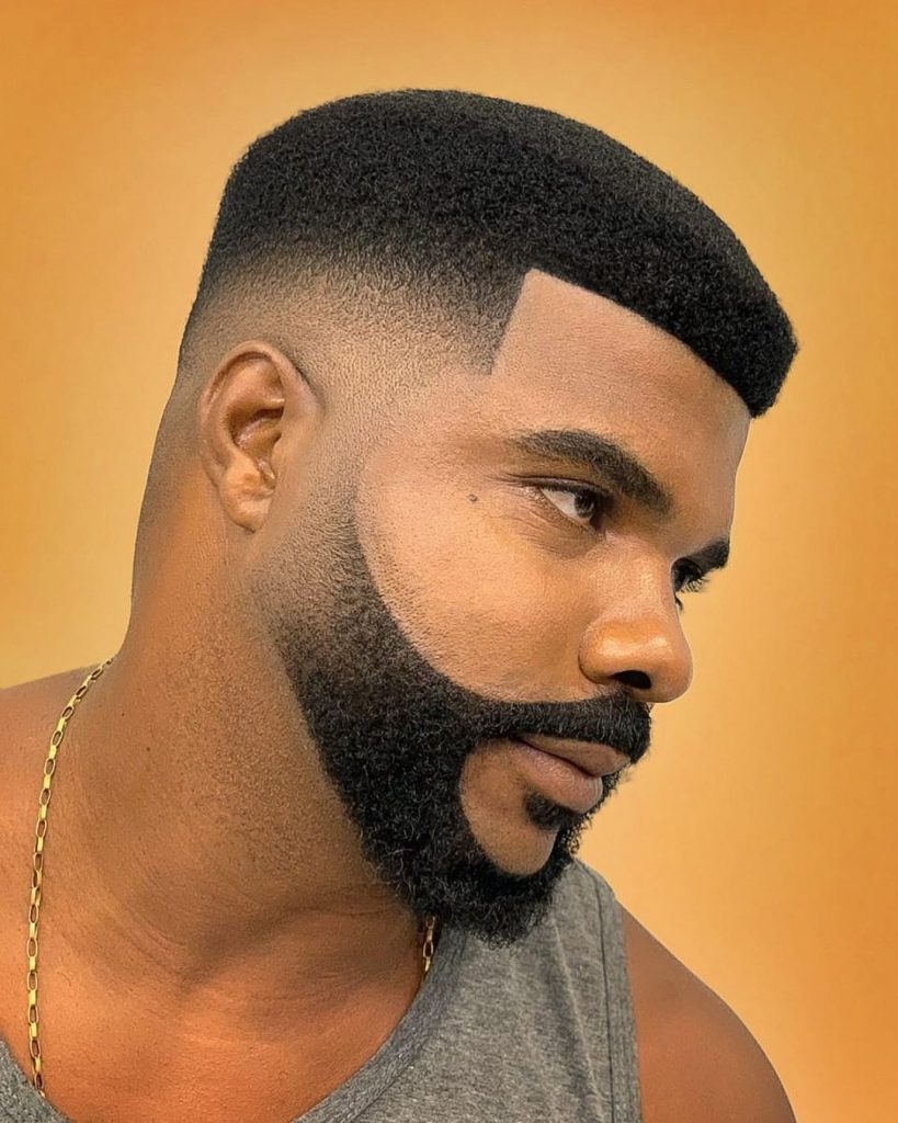 high top fade with beard