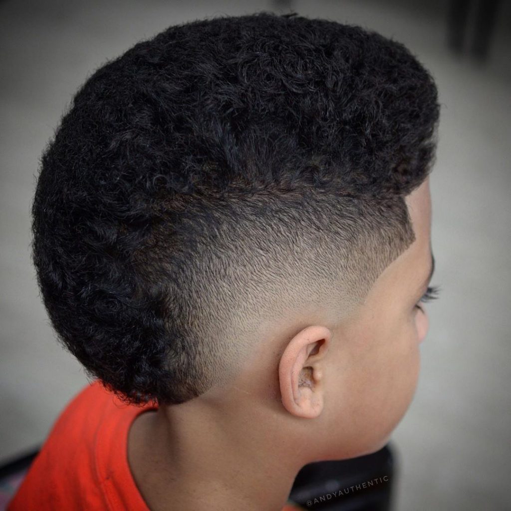boy black faded mohawk haircuts