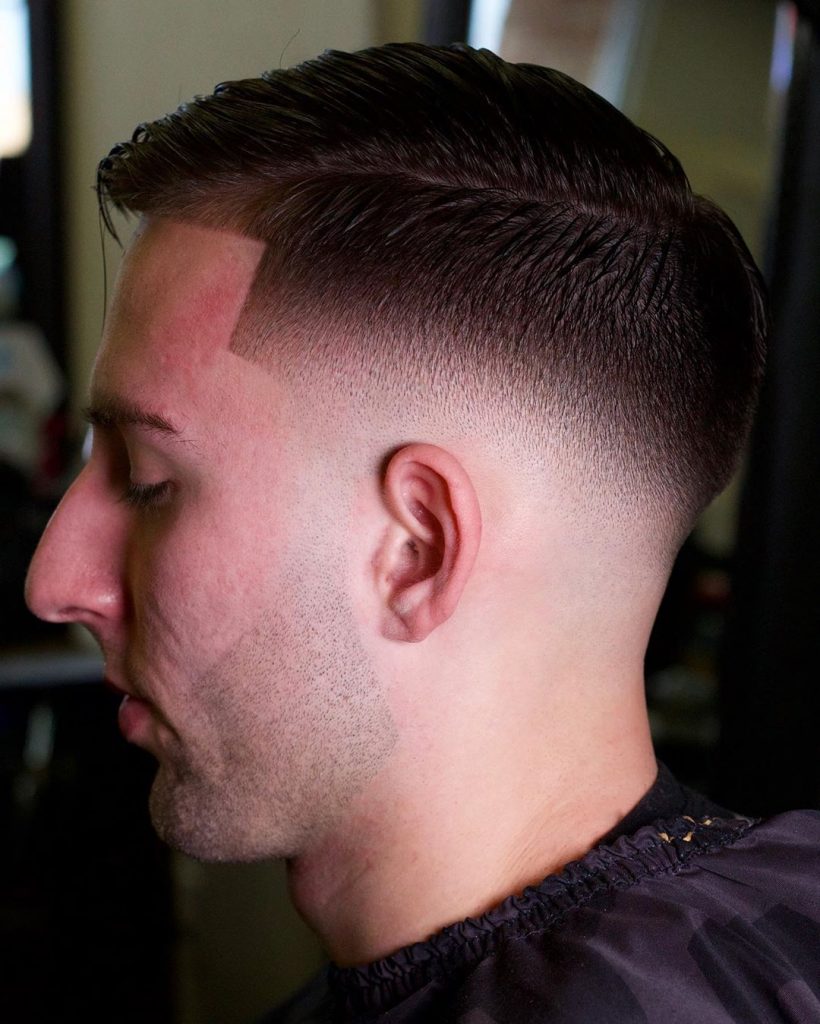 low mid fade haircut