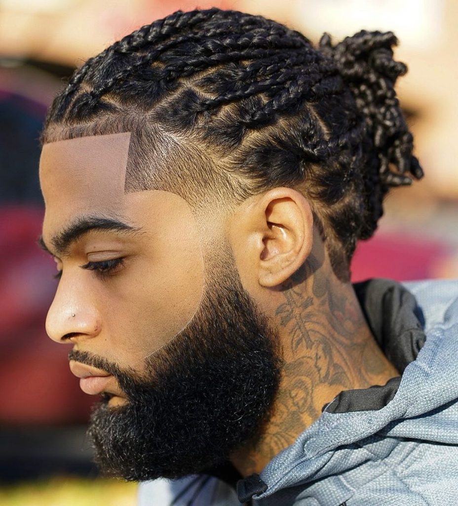 Trenza peinados para hombres negros