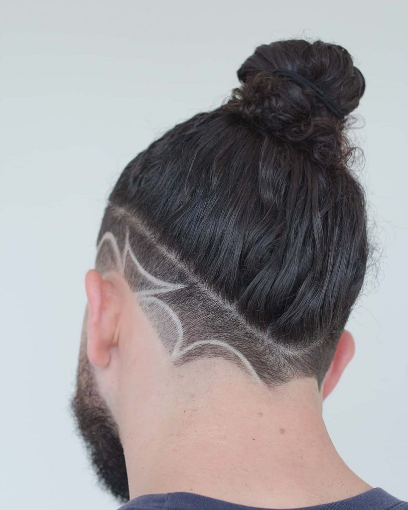 Man bun undercut