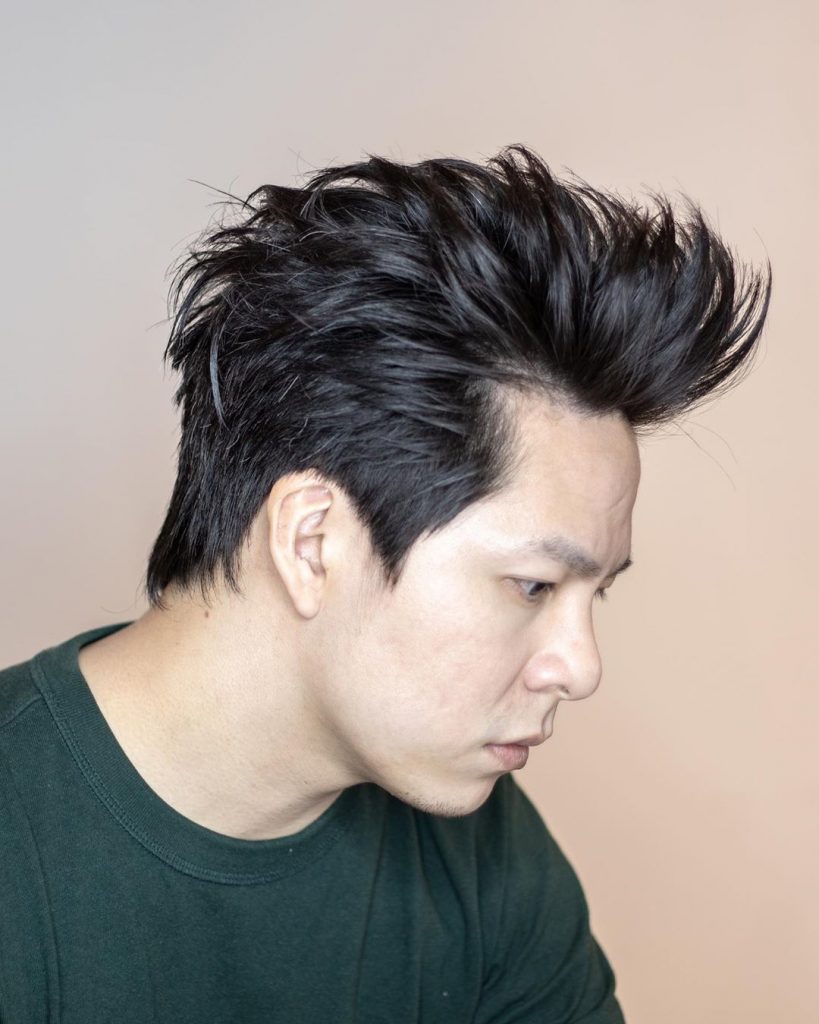 Medium length hairstyles for Asian men