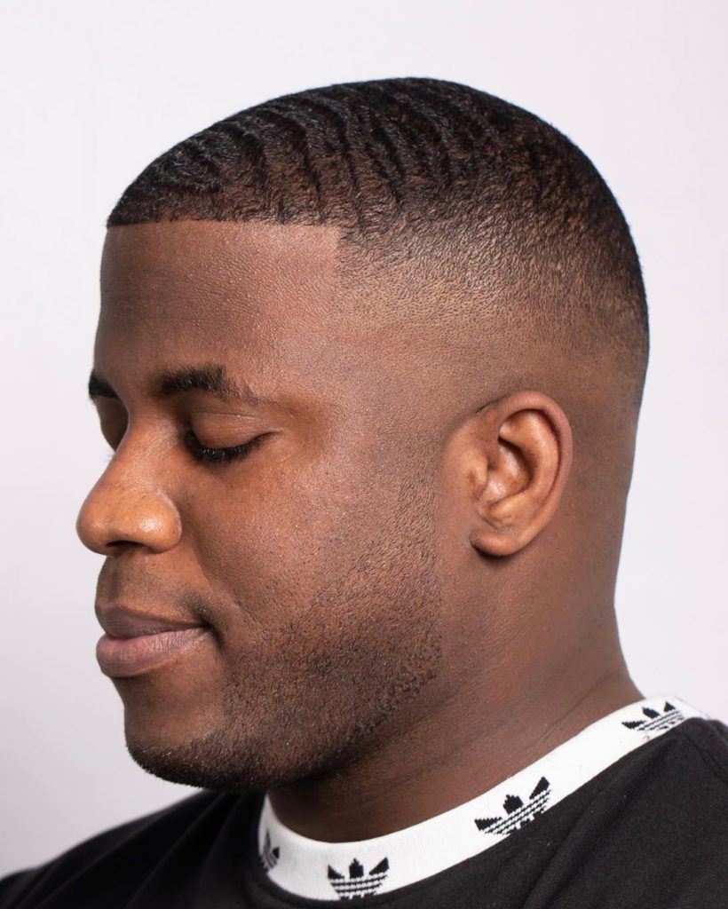 Short waves haircut for black men 