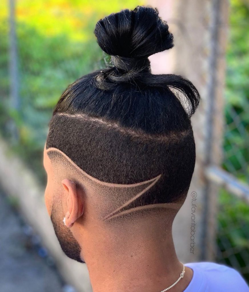 Man bun undercut