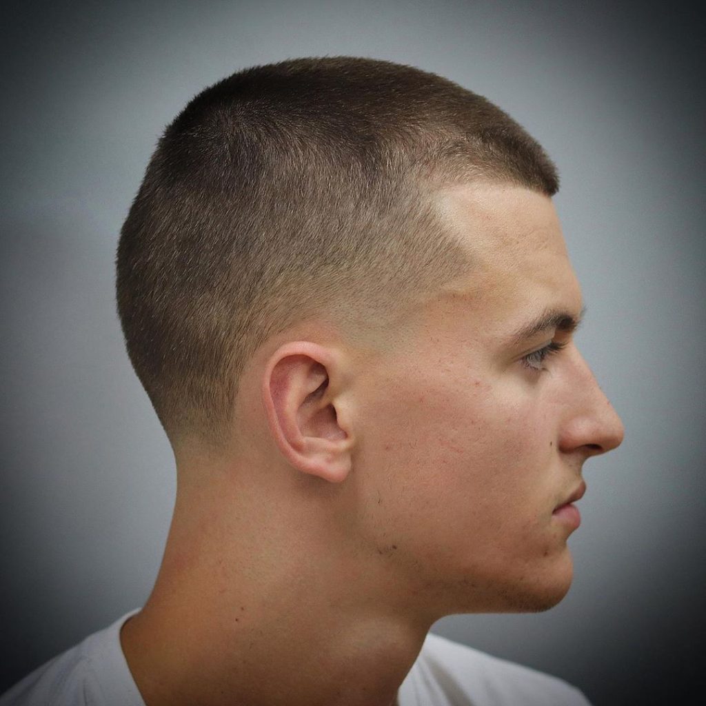 Buzz cut + taper fade