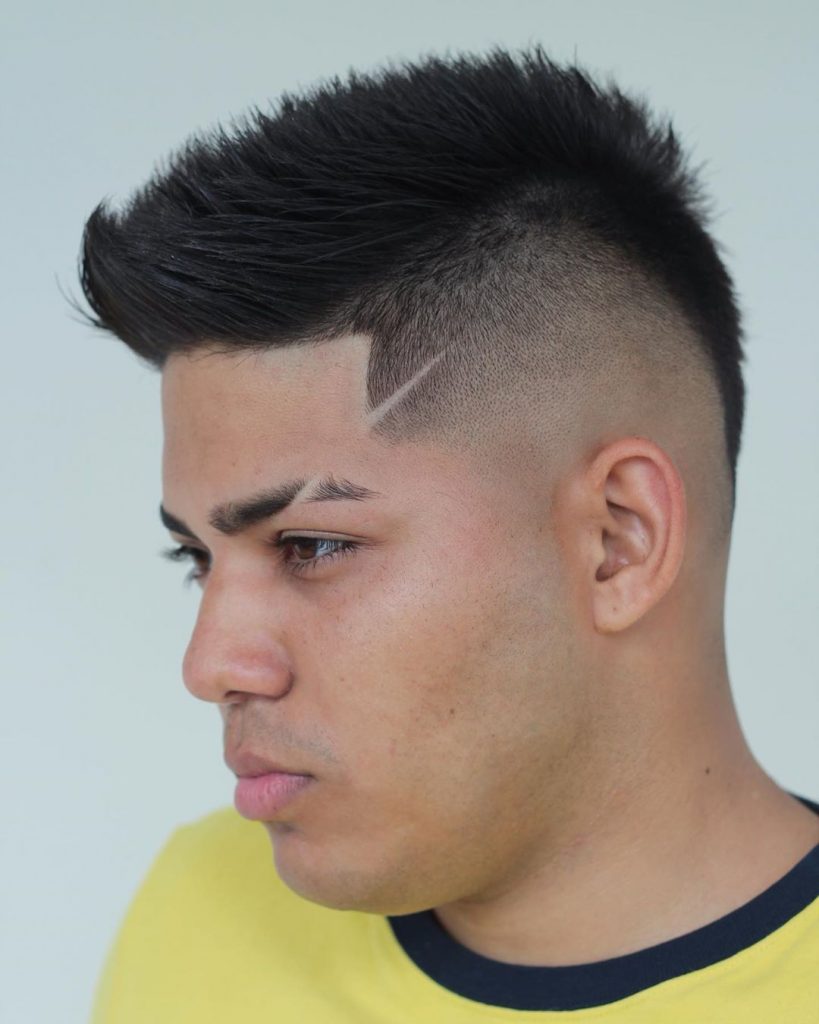 Faux hawk with fade