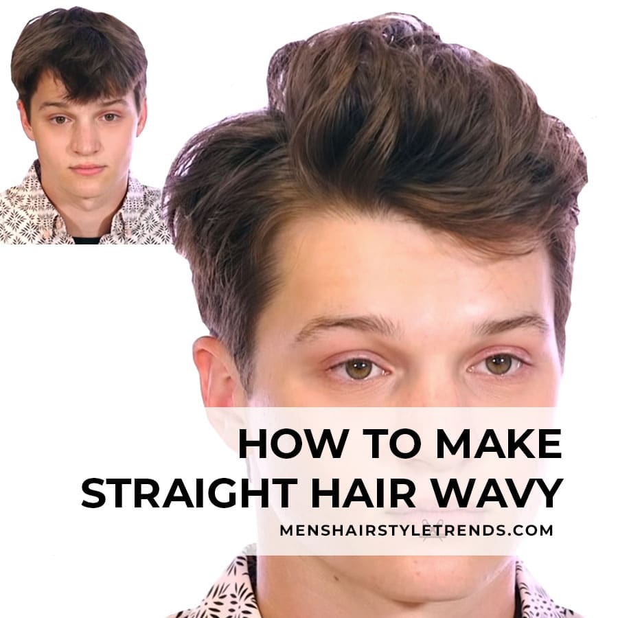 How To Get Wavy Hair (From Straight Hair) -></noscript> Men’s Tutorial” style=”width:100%”><figcaption style=