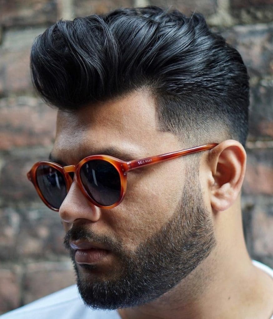 Modern pompadour haircut for men