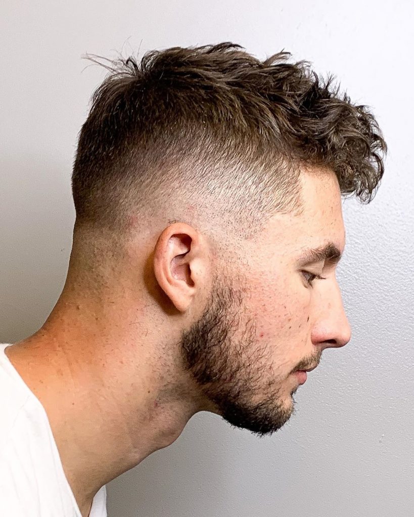 High drop fade haircut