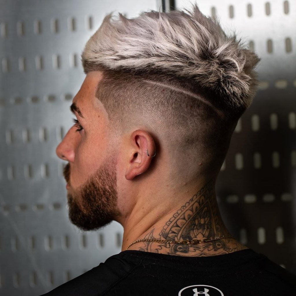 High fade crop haircut