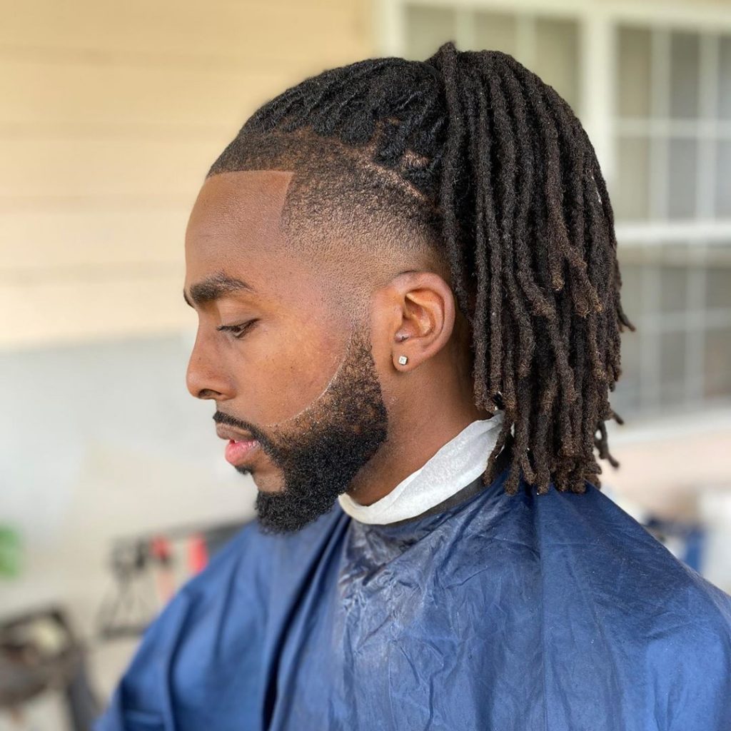 Dreadlocks with high fade