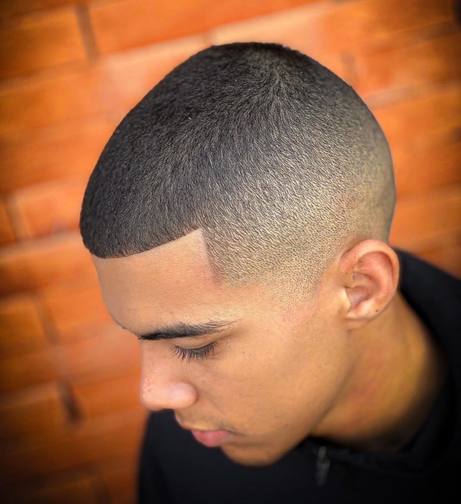 High zero fade with hairline line up