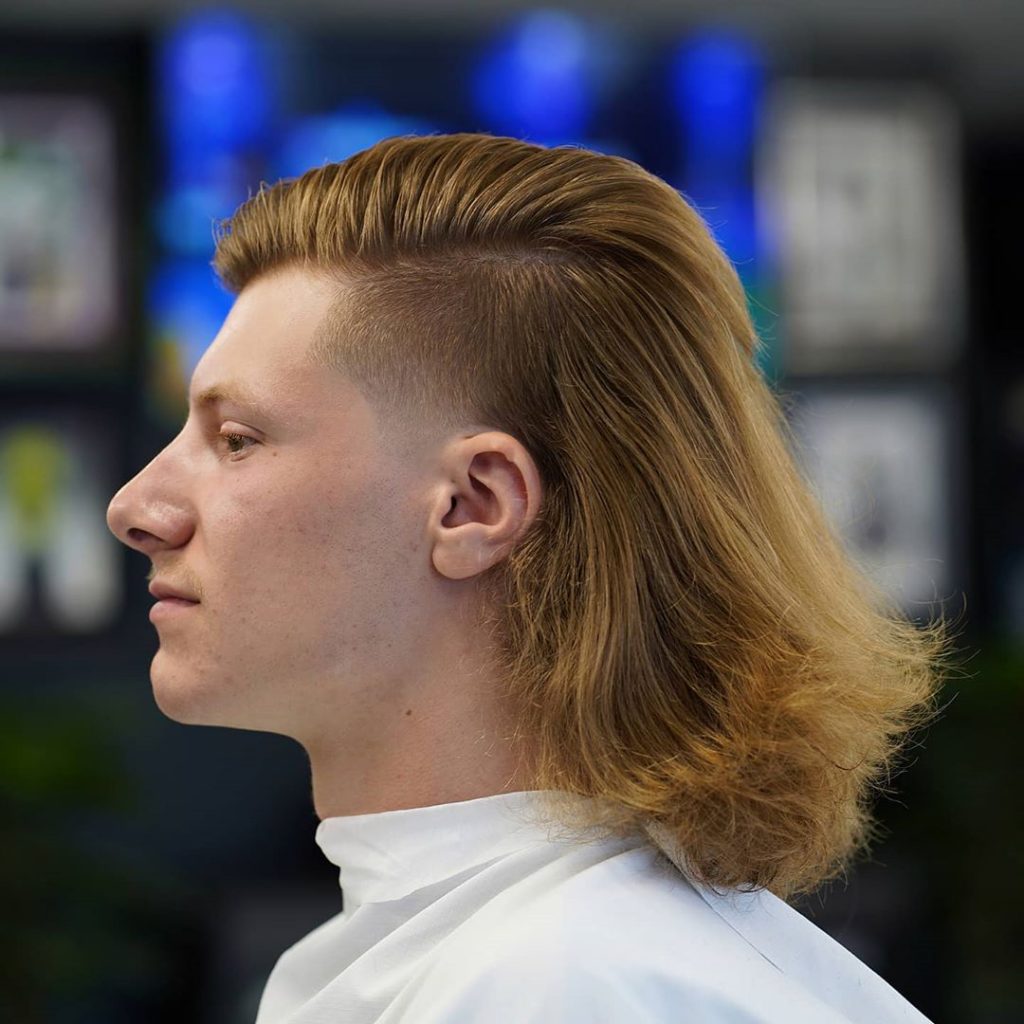 Pelo largo mullet temp fade