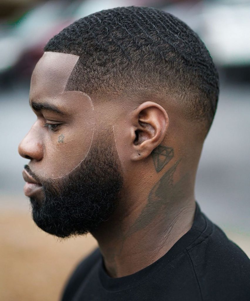 Low skin fade haircut Black men