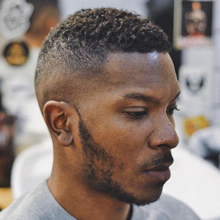 High and tight fade haircut for Black men