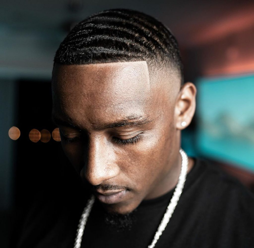 Fade haircuts for Black men with waves