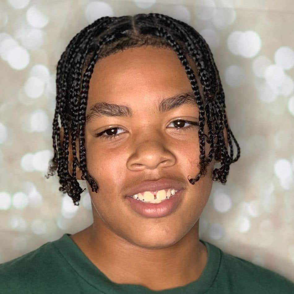 Image of Box braids boy braids