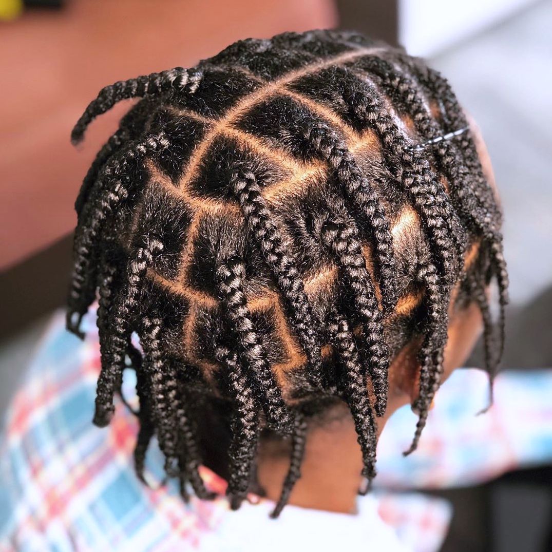 Geizhals Abtreibung Unangemessen box braids men short hair männlich ...