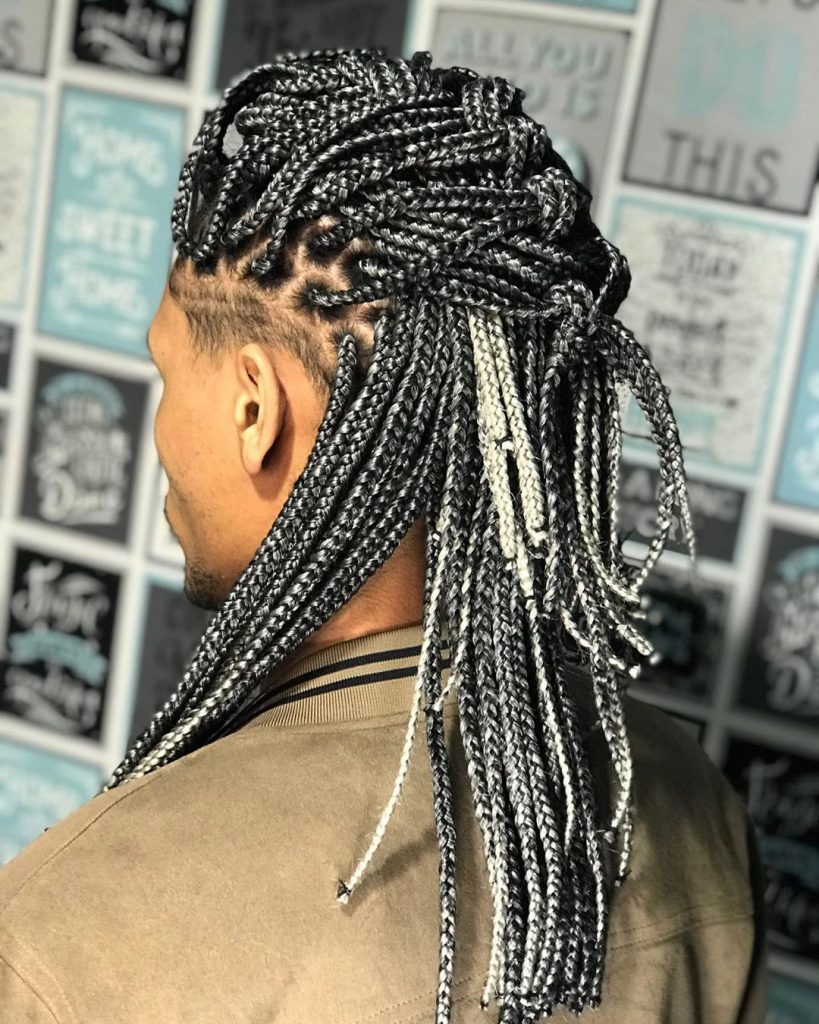 Peinados de hombres con trenzas de caja