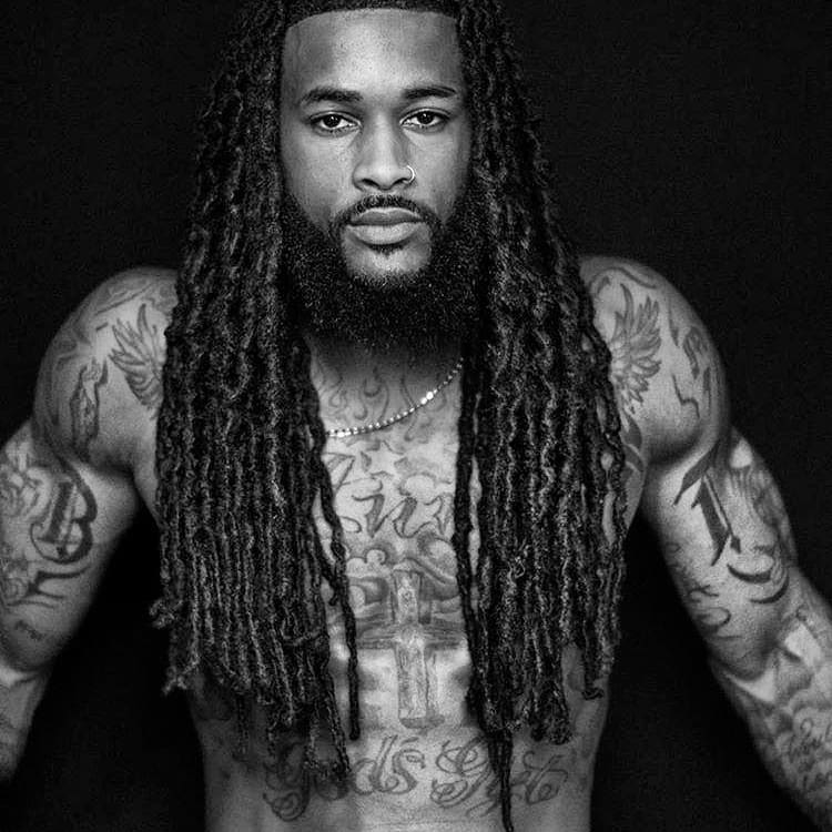 Dreadlocks long hair Black men