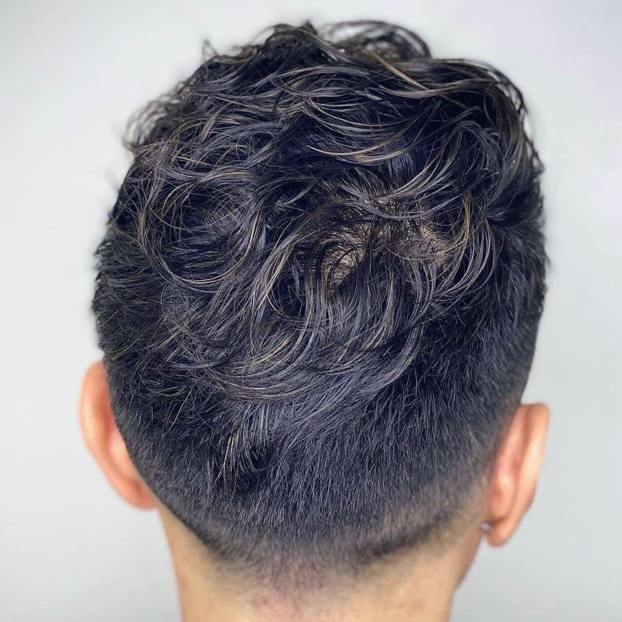 Perm para hombre con decoloración