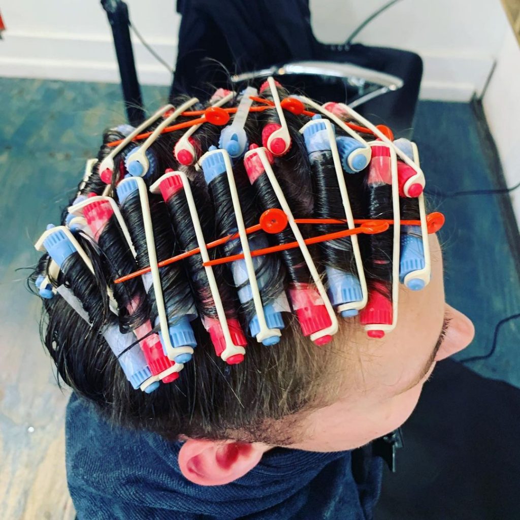 Perms for men hair rollers