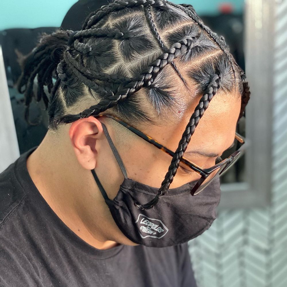 Trenzas de araña para hombres