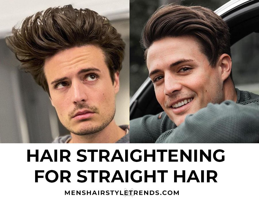 How to straighten hair men