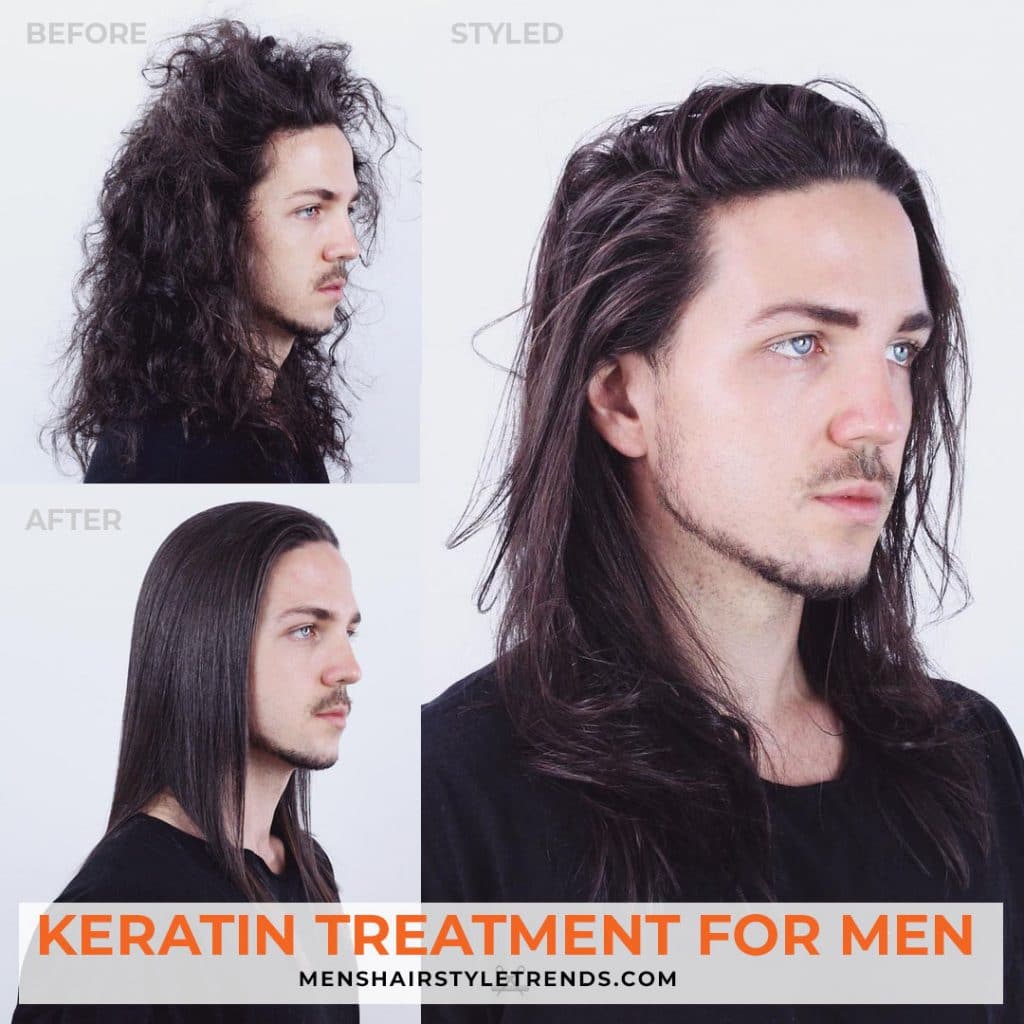 Keratin behandling for menn krøllete hår