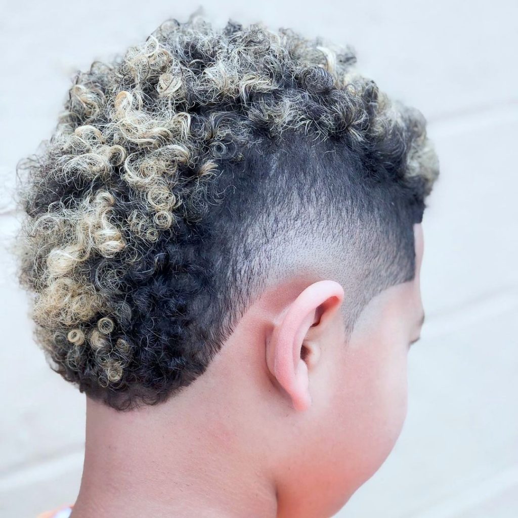 Curly mohawk for boys