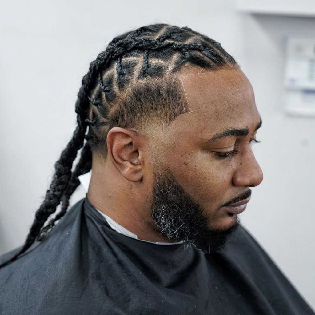 Braids with taper fade